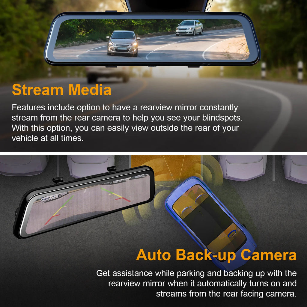 Rexing USA Mirror Dash Camera Kit