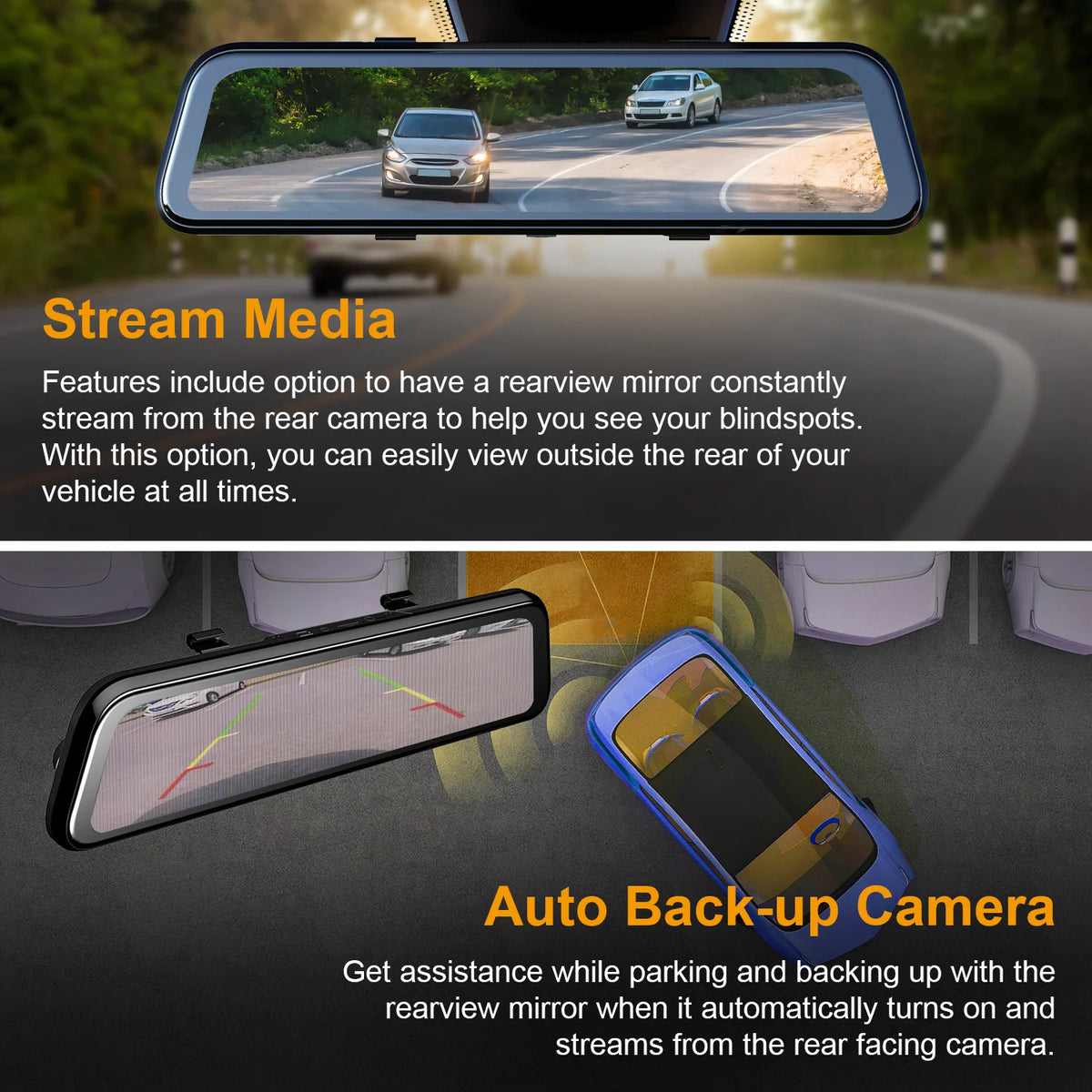 Rexing USA Mirror Dash Camera Kit