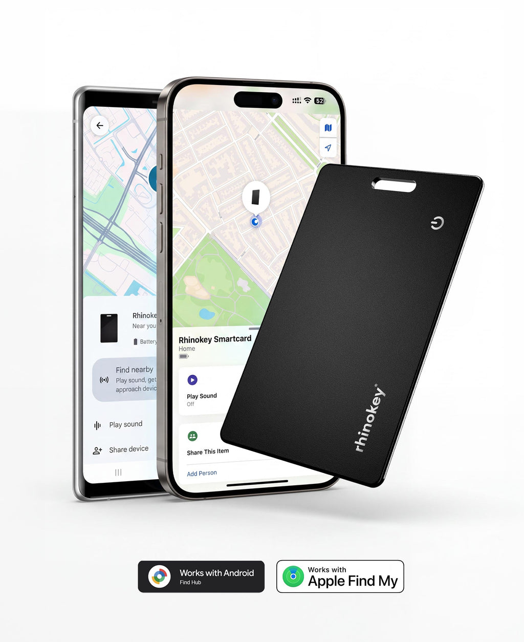 Rhinokey® Rechargeable Wallet Tracker Card