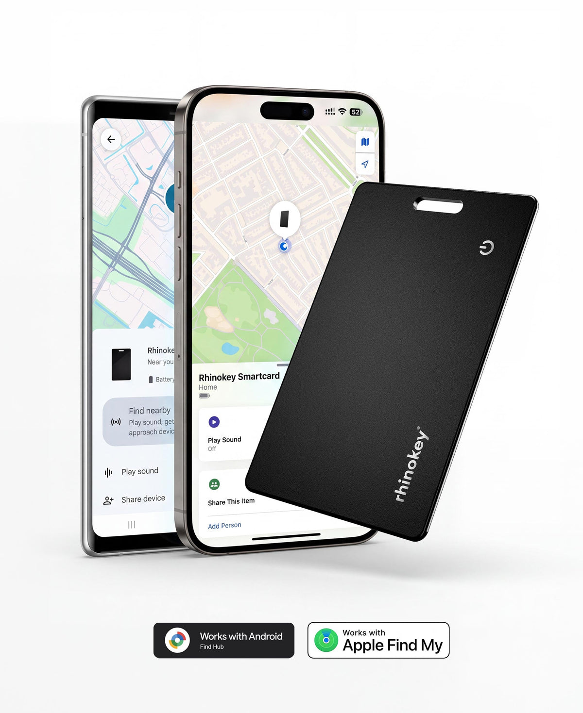 Rhinokey® Rechargeable Wallet Tracker Card