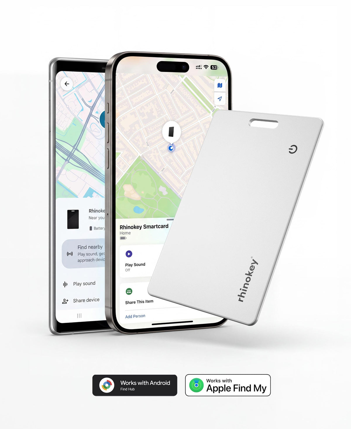Rhinokey® Rechargeable Wallet Tracker Card