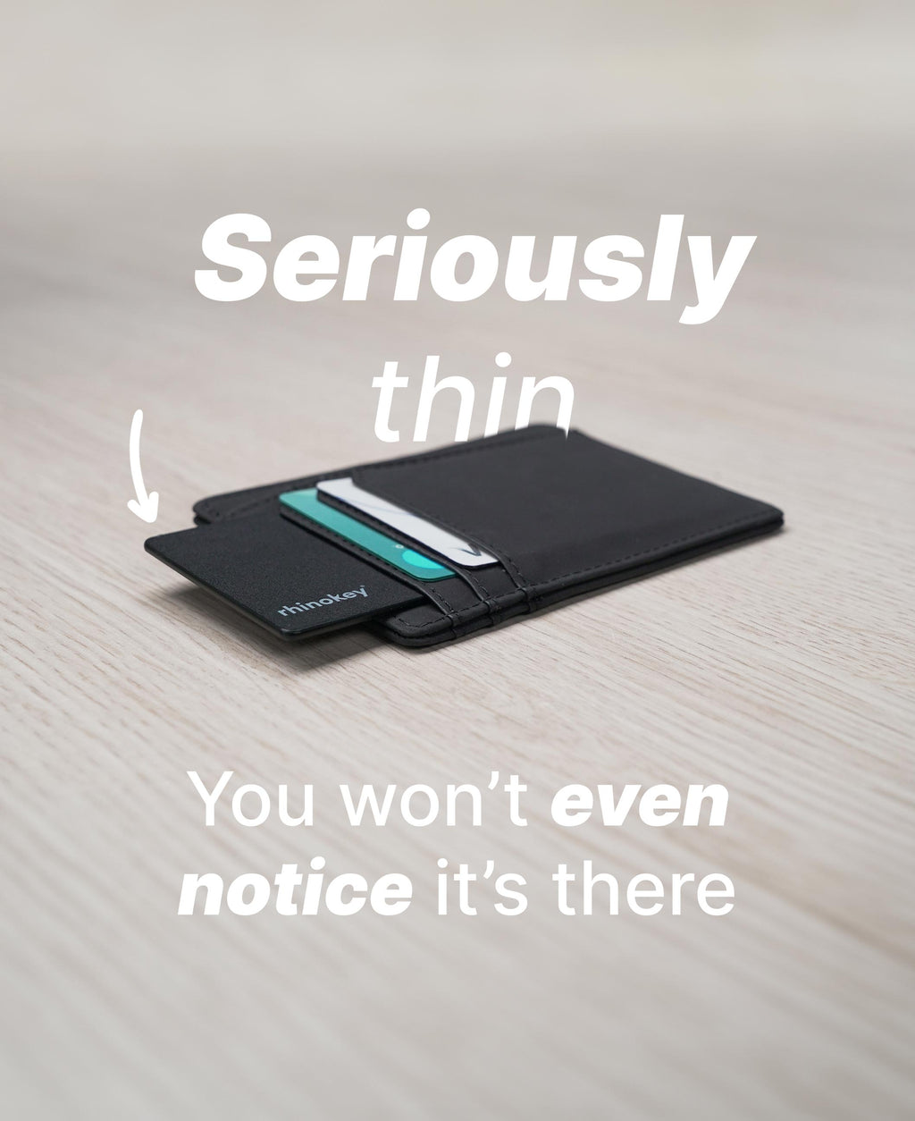 Rhinokey® Rechargeable Wallet Tracker Card