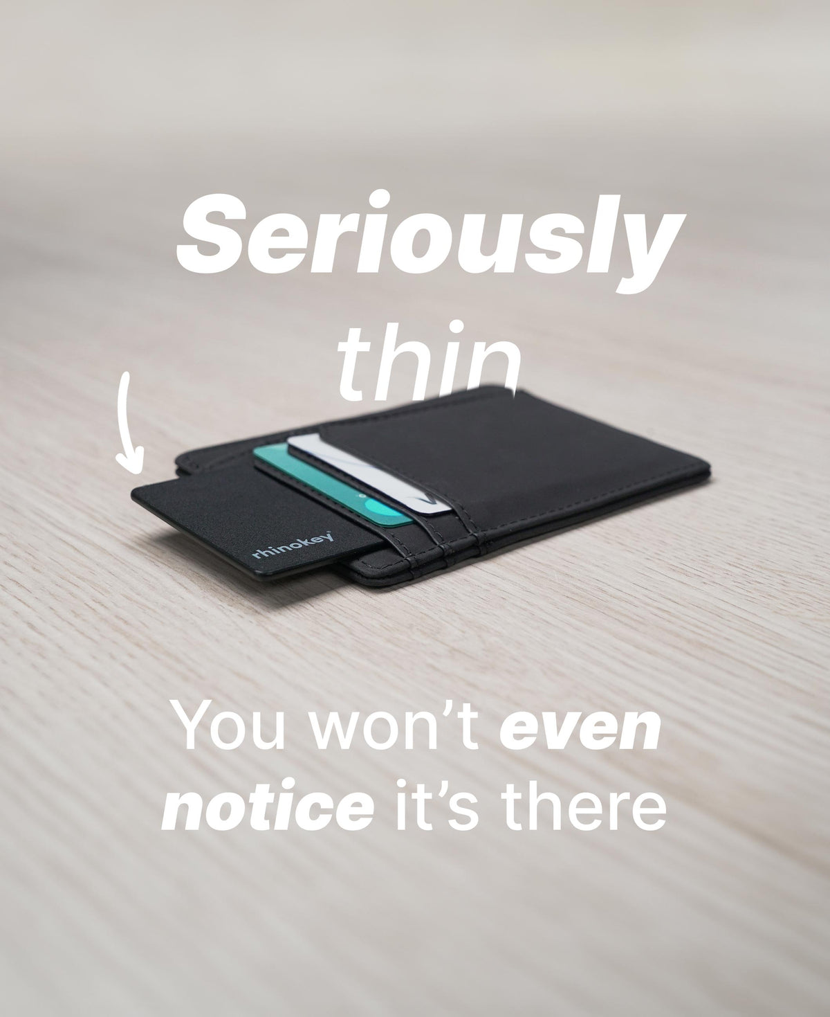 Rhinokey® Rechargeable Wallet Tracker Card
