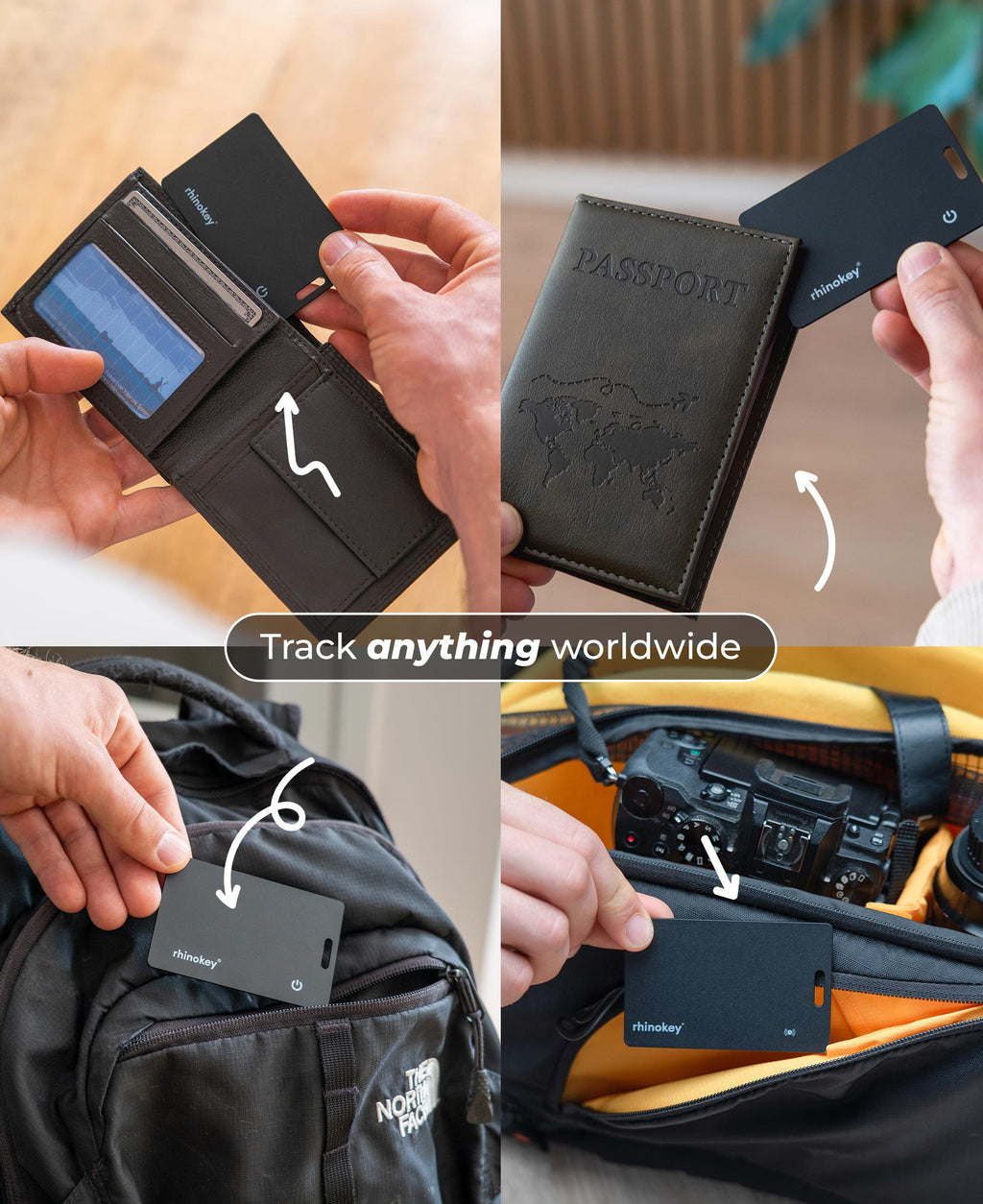 Rhinokey® Rechargeable Wallet Tracker Card