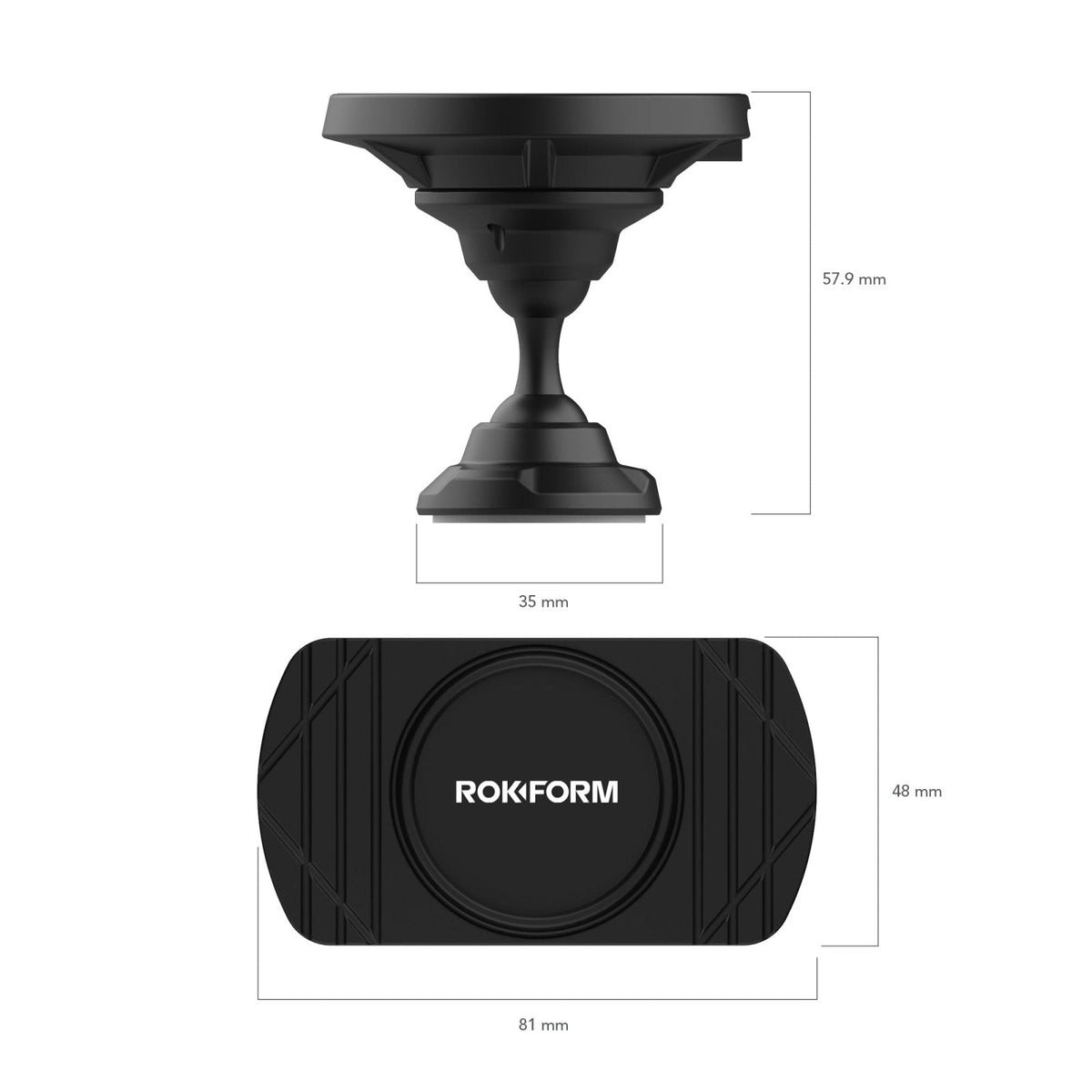 Rokform 15W Magnetic Dash Car Charger