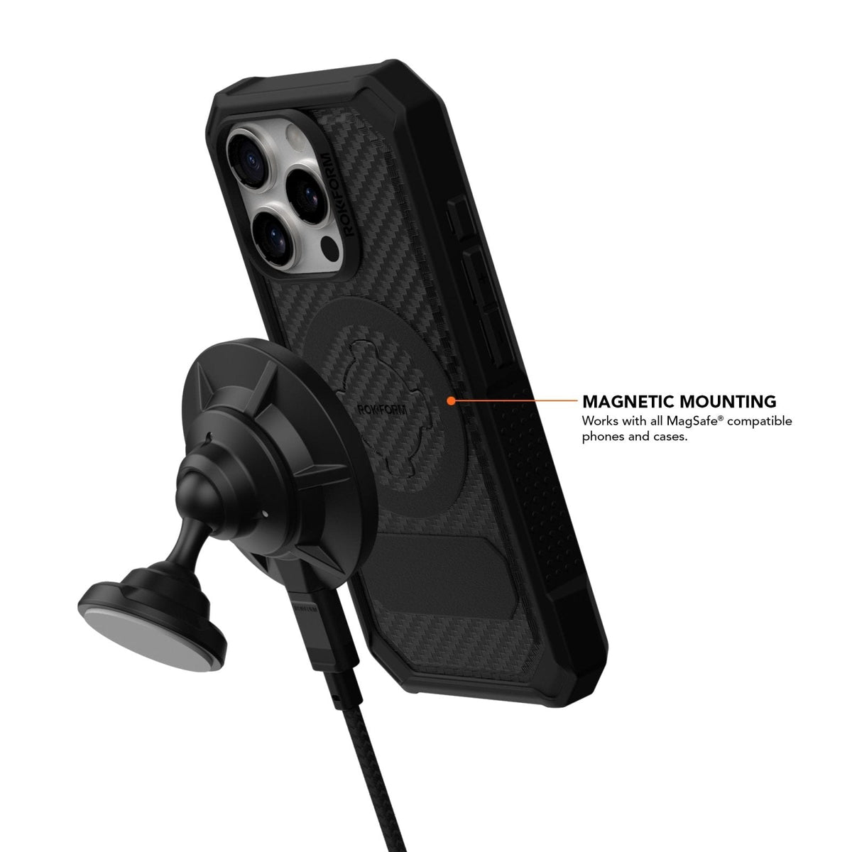 Rokform 15W Magnetic Dash Car Charger