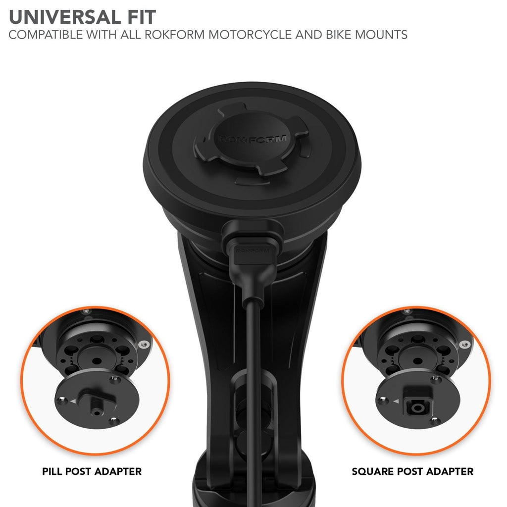 Rokform 15W Wireless Motorcycle Mount Charging Head