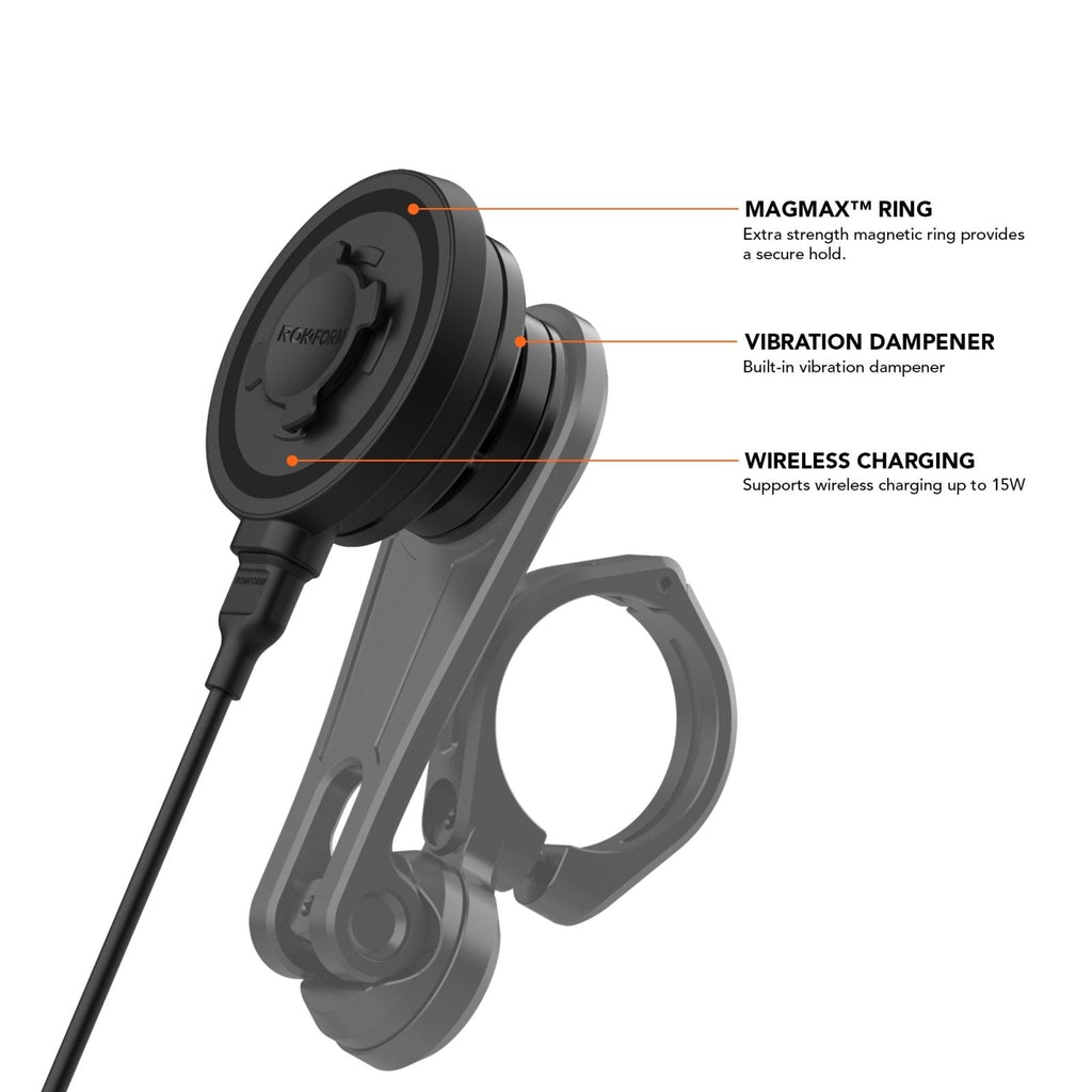 Rokform 15W Wireless Motorcycle Mount Charging Head