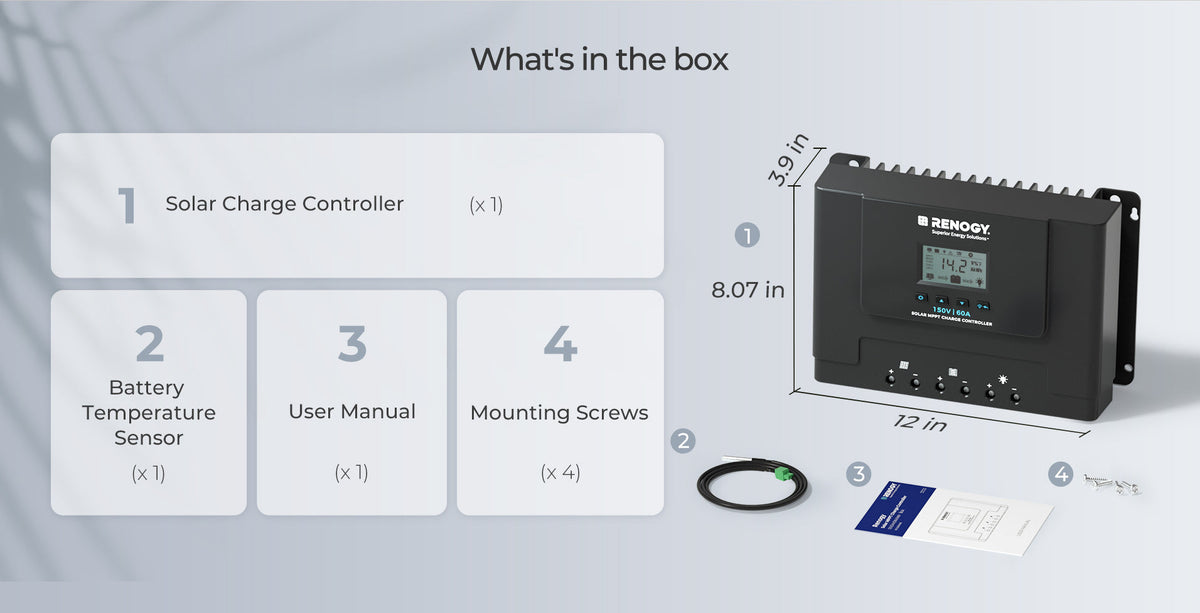 Renogy 60A MPPT Solar Charge Controller