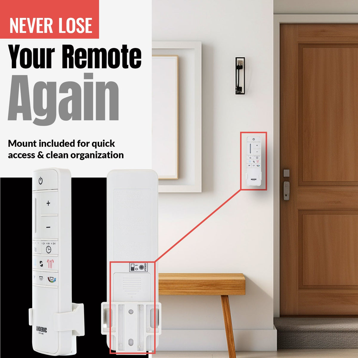 Anderic Ceiling Fan Remote Control