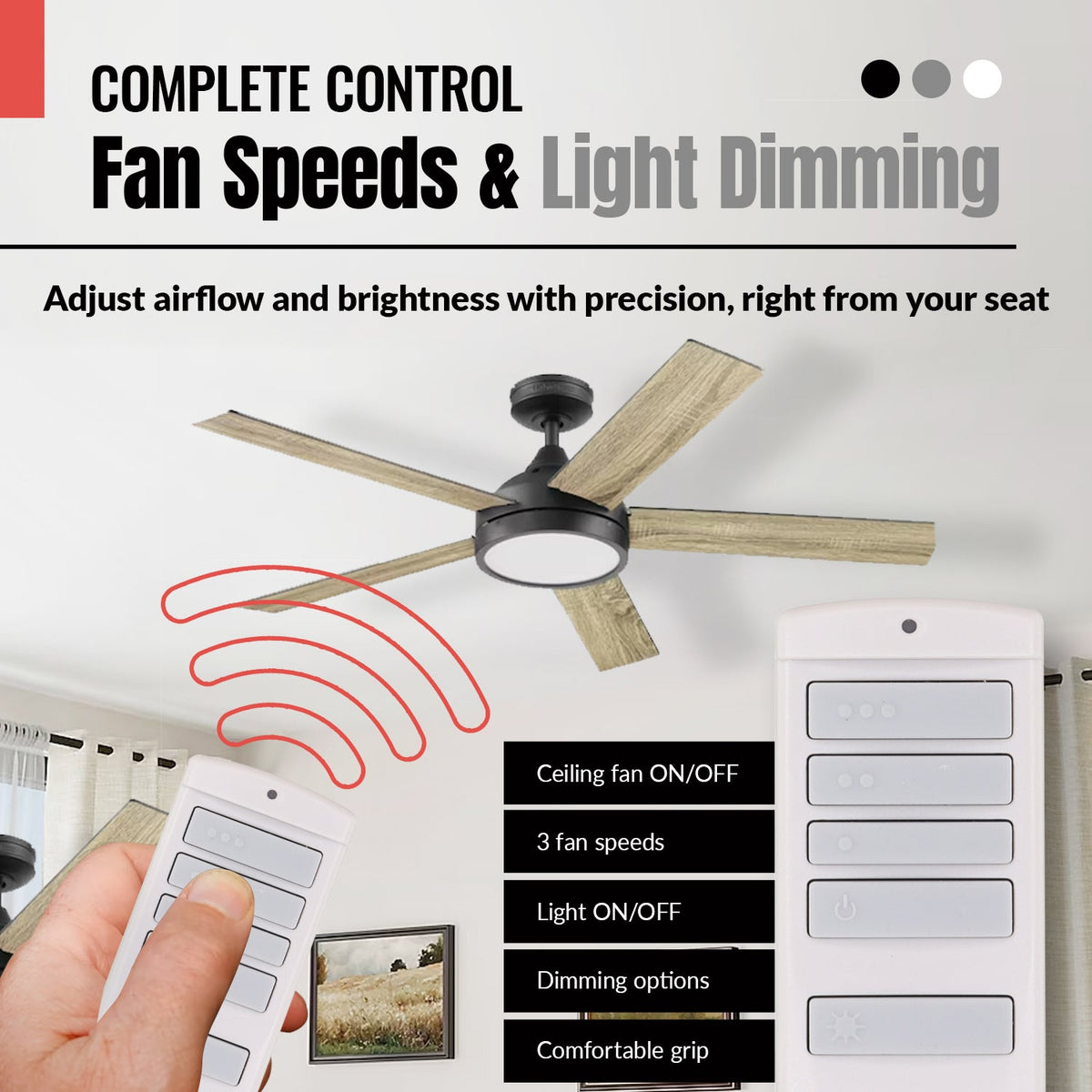 Anderic Ceiling Fan Remote Control