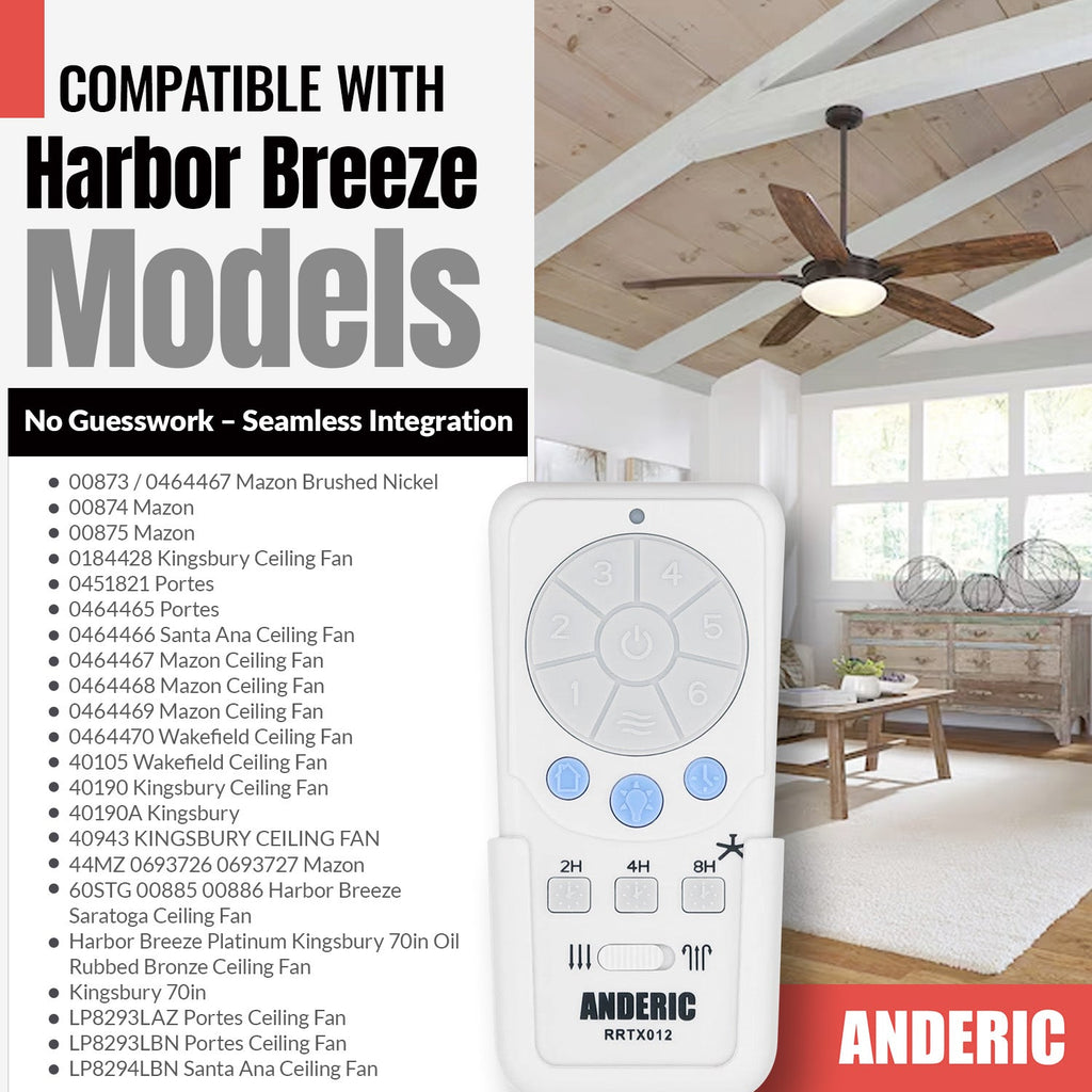 Anderic Ceiling Fan Remote Control