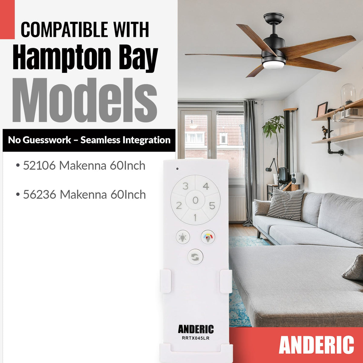 Anderic Ceiling Fan Remote Control