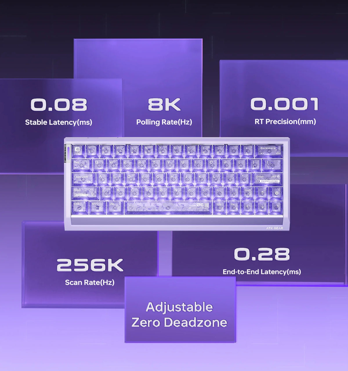 ATK Gaming Gear Wired Hall Effect Gaming Keyboard