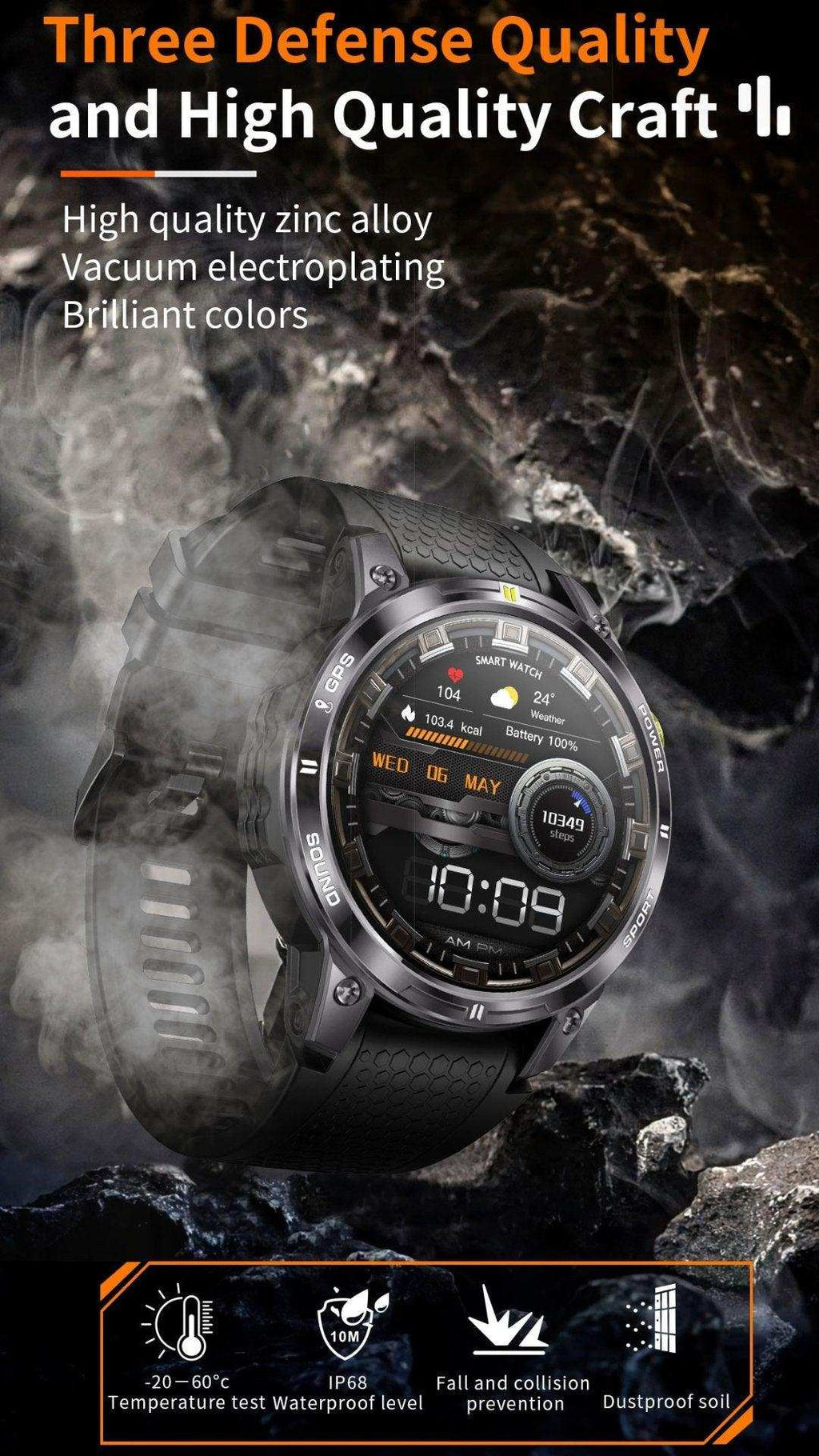 TUTT Rugged GPS Smartwatch