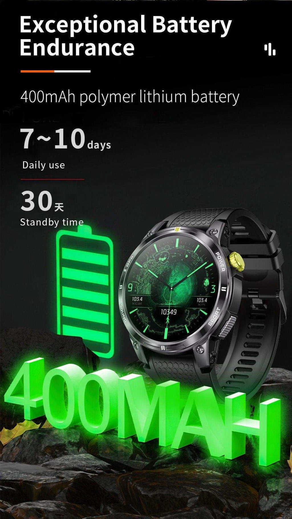 TUTT Rugged GPS Smartwatch