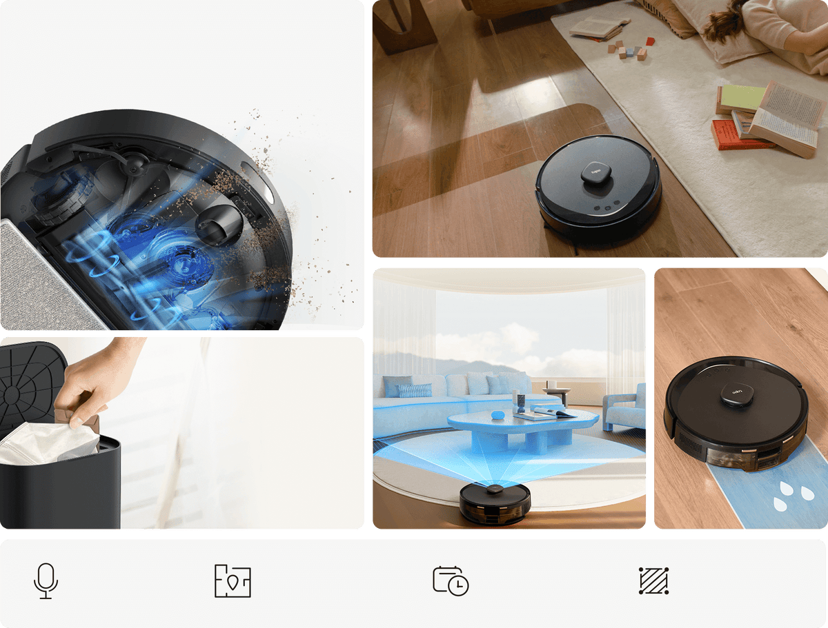 Tapo Robot Vacuum and Mop with Auto-Empty Dock