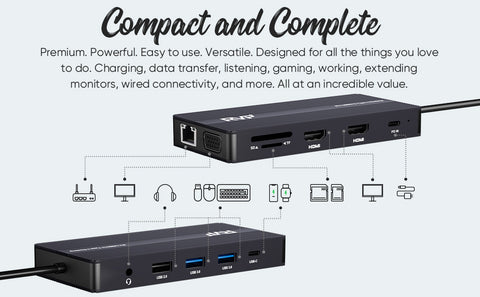 RVP+ 12-in-1 USB-C Docking Station