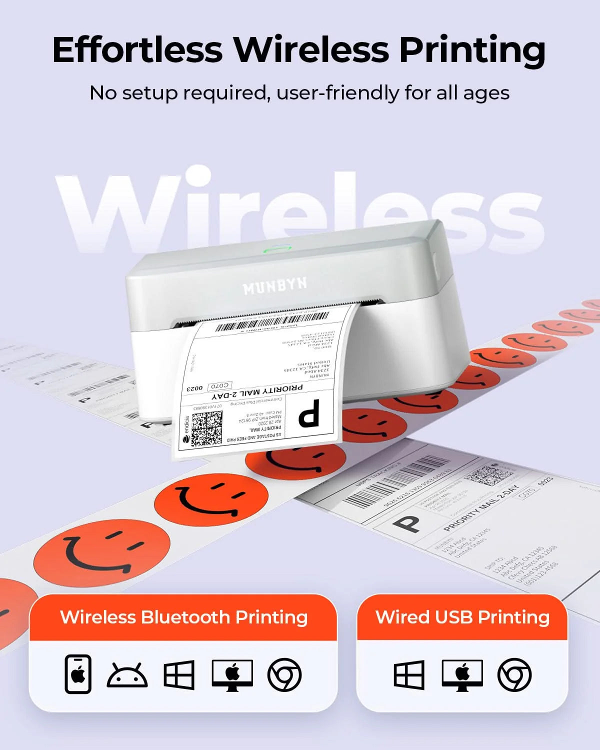 MUNBYN Direct Thermal Label Printer