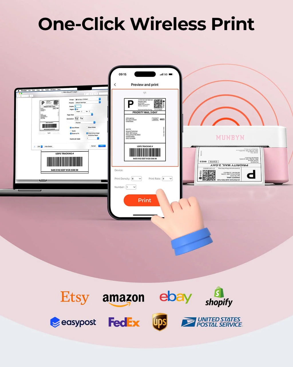 MUNBYN Direct Thermal Label Printer