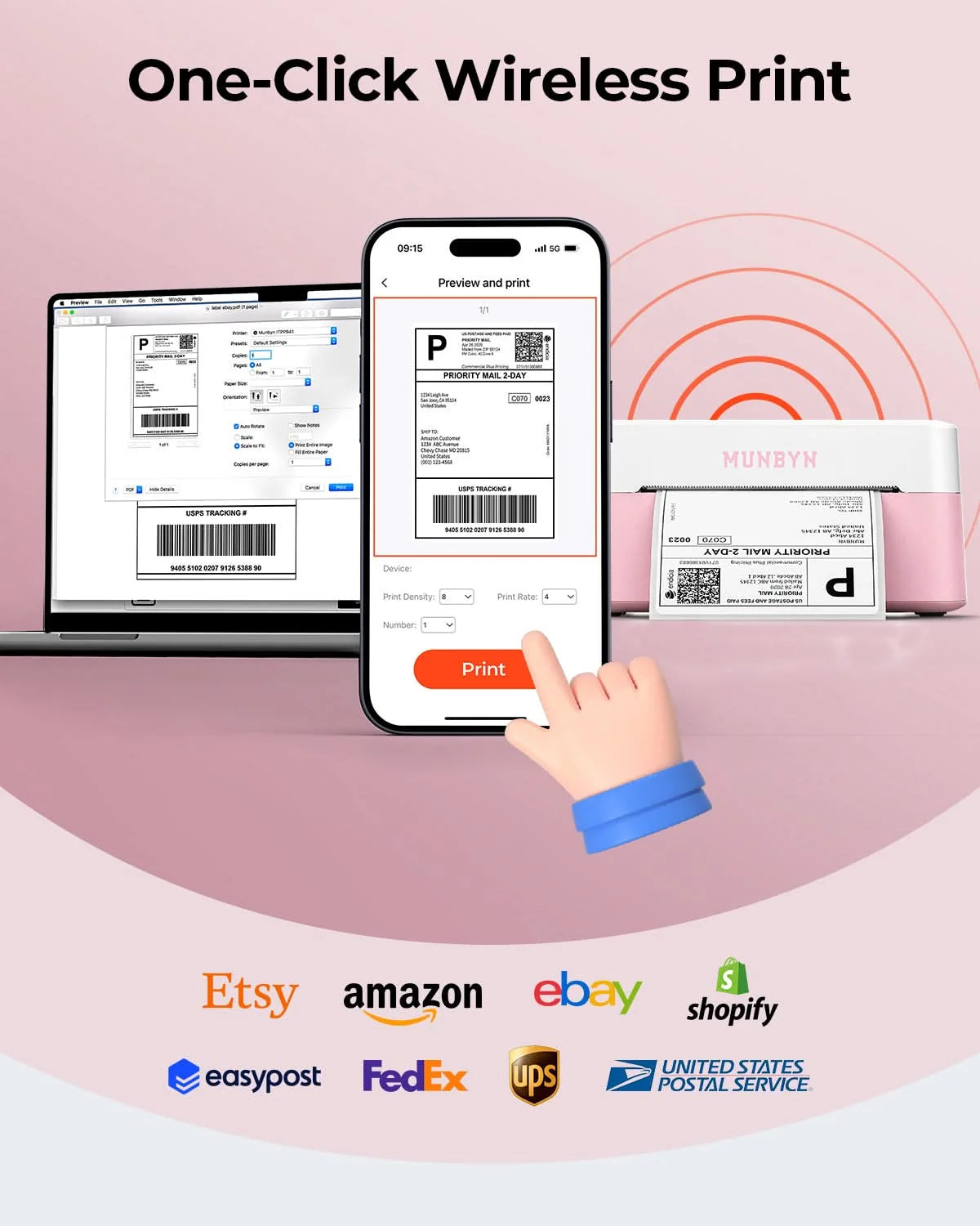 MUNBYN Direct Thermal Label Printer