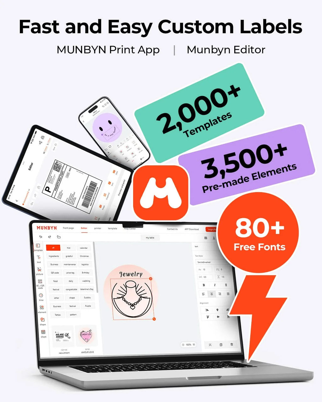 MUNBYN Direct Thermal Label Printer