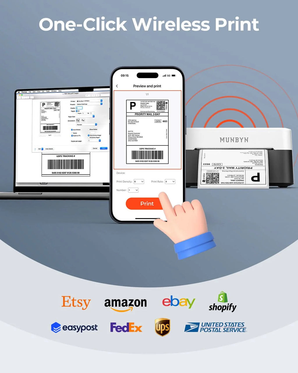 MUNBYN Direct Thermal Label Printer