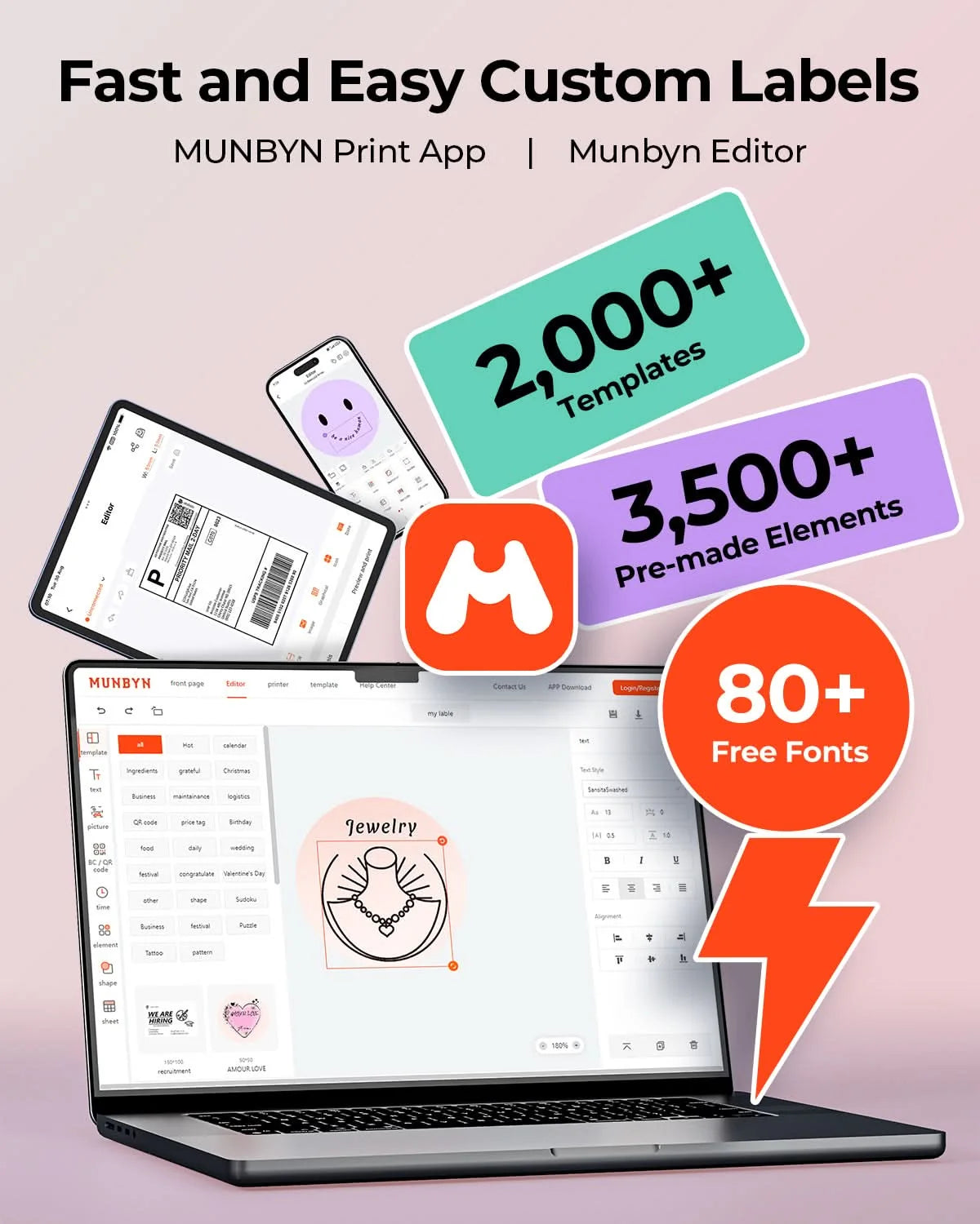 MUNBYN Direct Thermal Label Printer