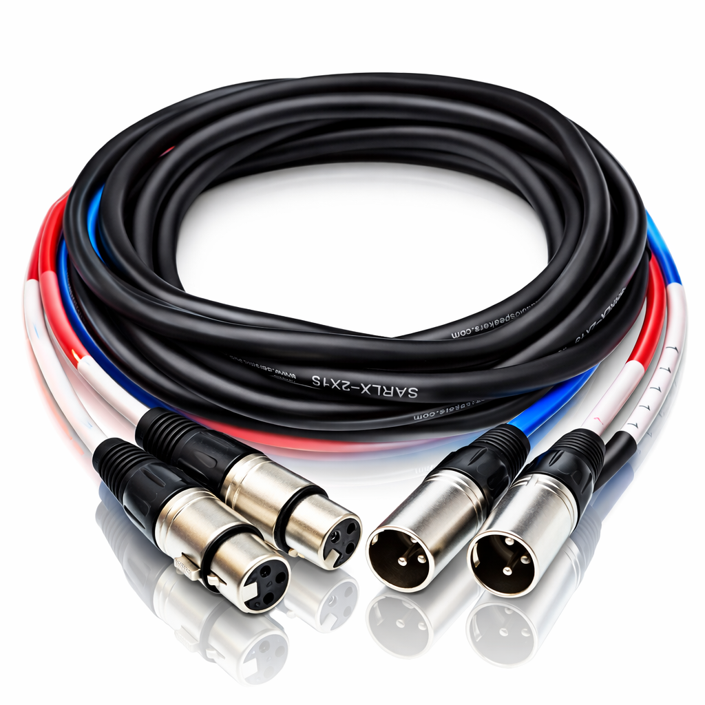 Seismic Audio Two-Channel Balanced XLR Snake Cable