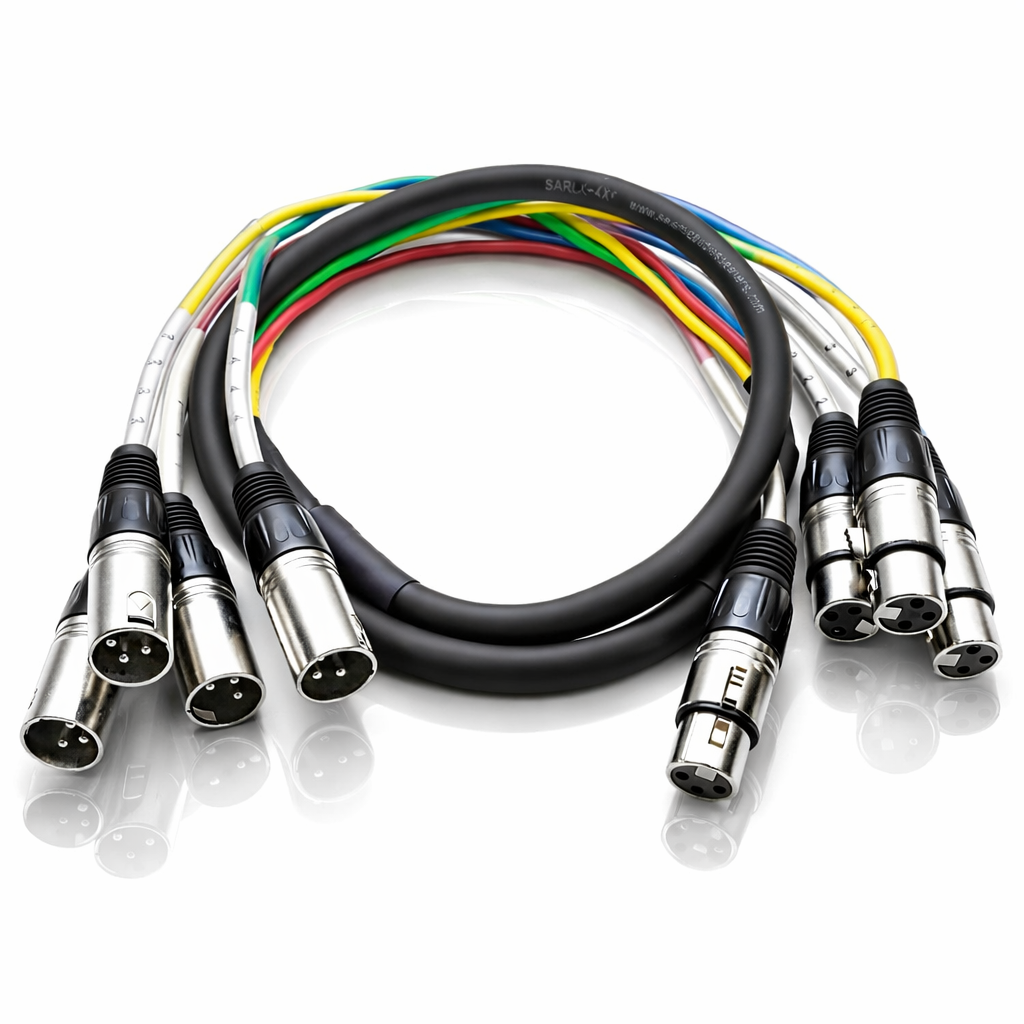 Seismic Audio Four-Channel Balanced XLR Snake Cable