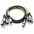 Seismic Audio Four-Channel Balanced XLR Snake Cable