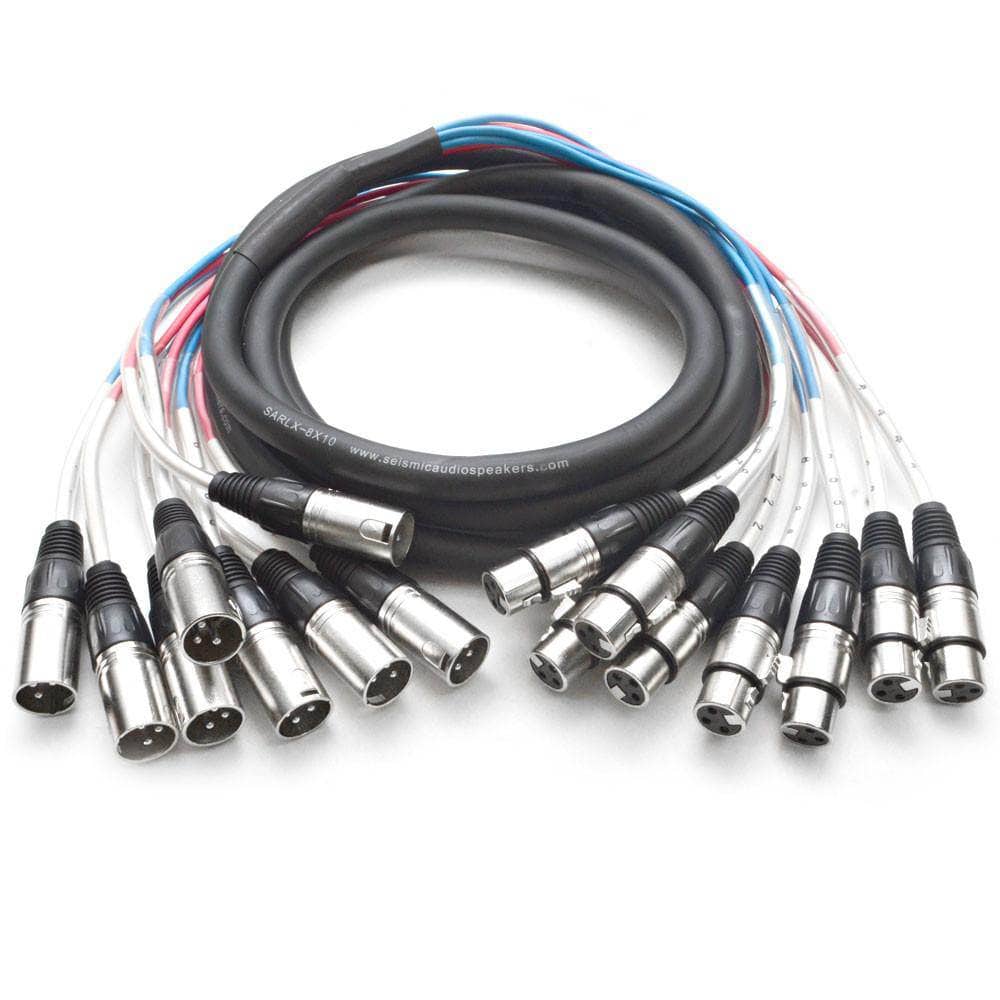 Seismic Audio Eight-Channel Balanced XLR Snake Cable