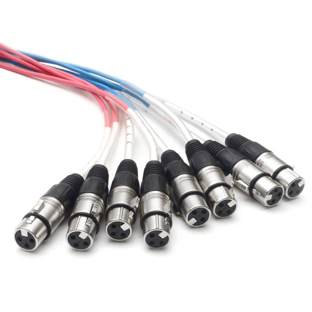 Seismic Audio Eight-Channel Balanced XLR Snake Cable