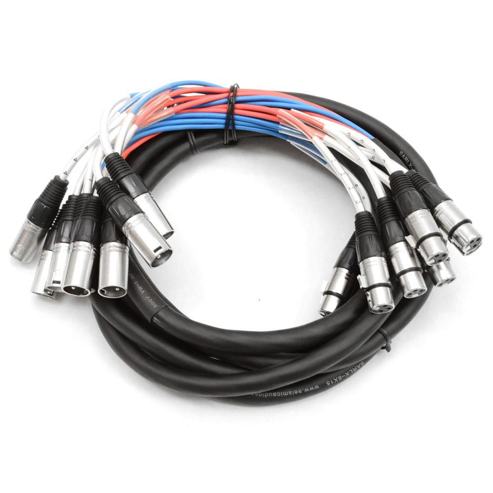 Seismic Audio Eight-Channel Balanced XLR Snake Cable