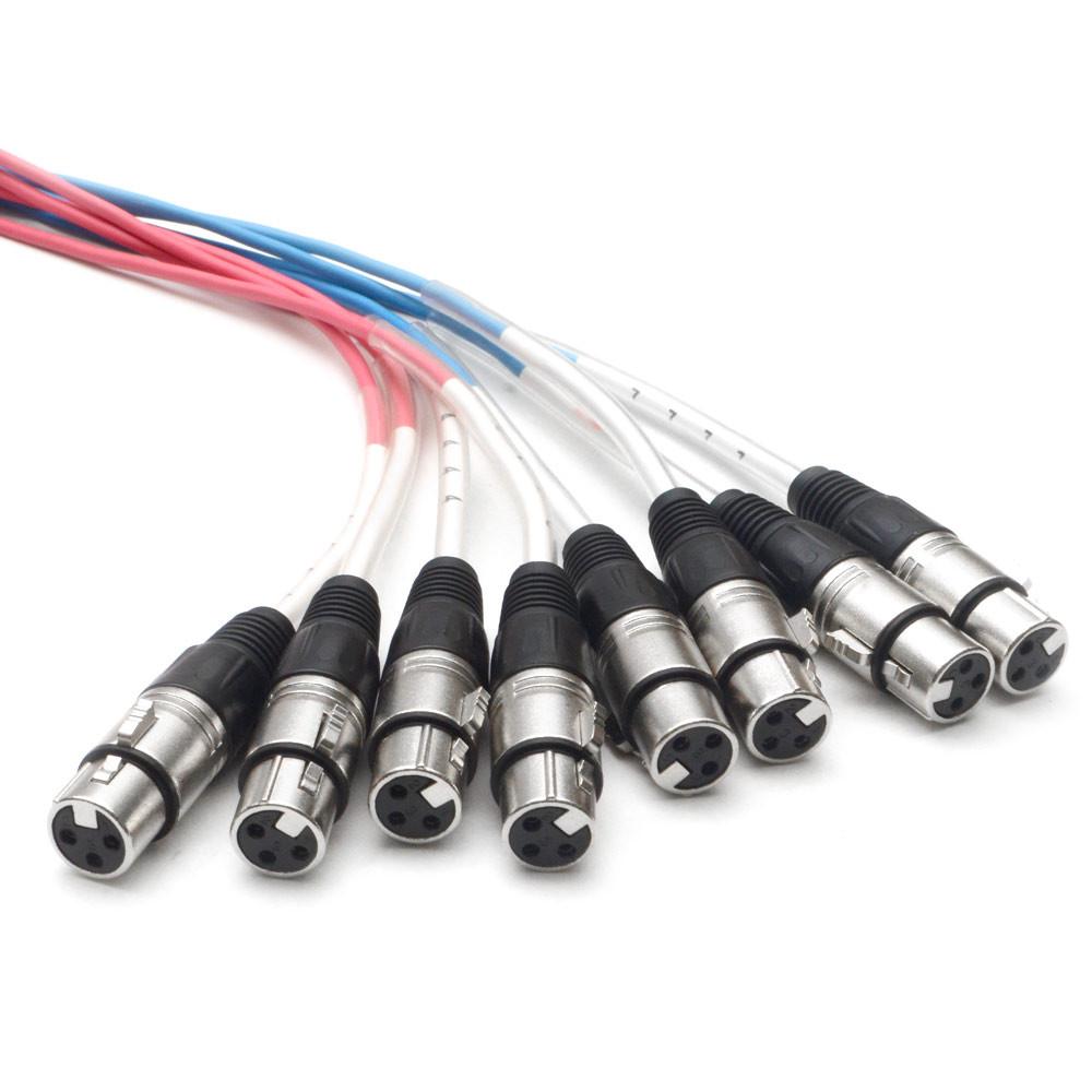 Seismic Audio Eight-Channel Balanced XLR Snake Cable
