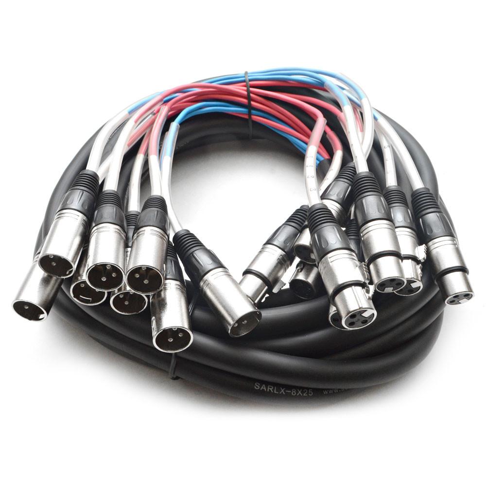 Seismic Audio Eight-Channel Balanced XLR Snake Cable