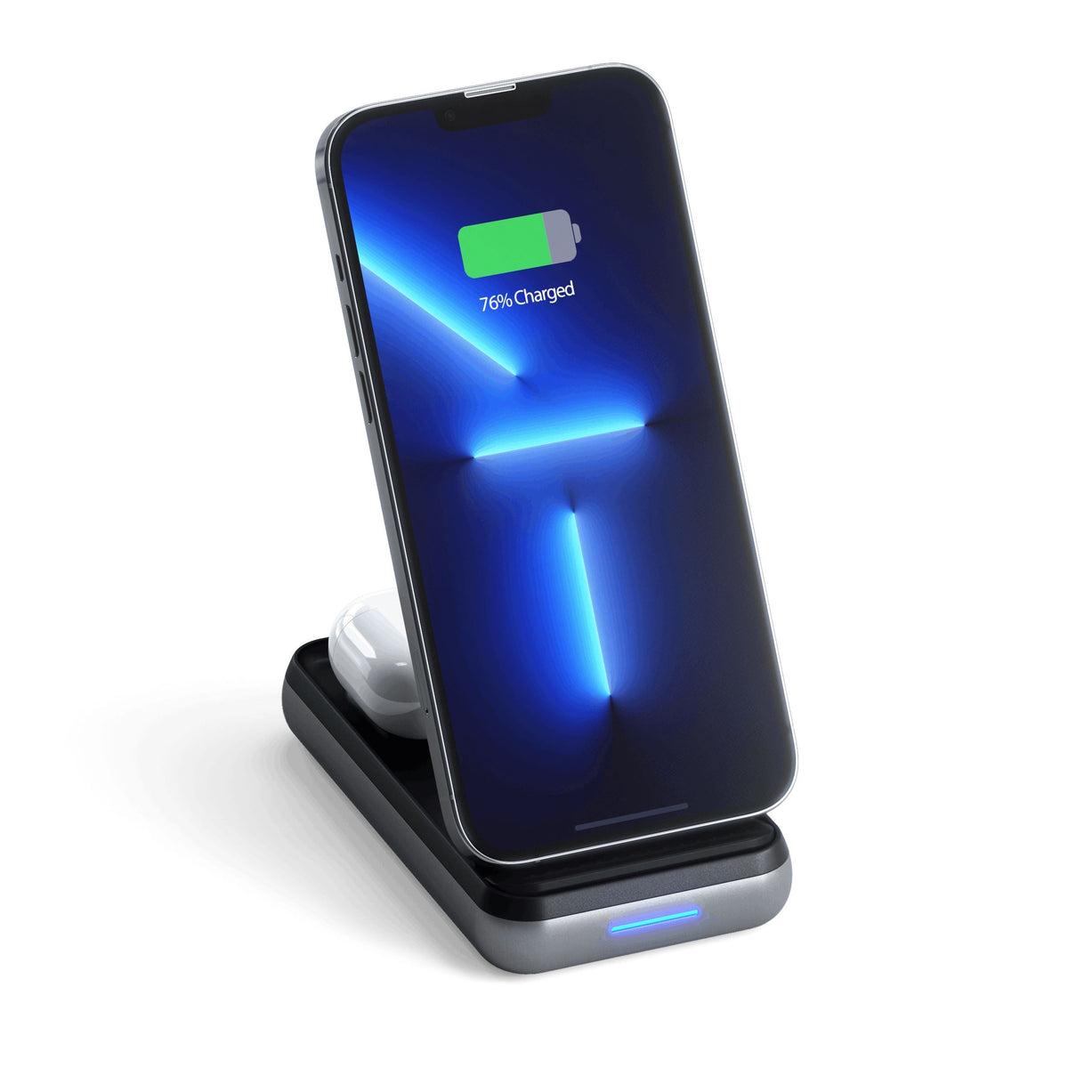 Satechi Dual-Device Wireless Charger Power Bank Stand
