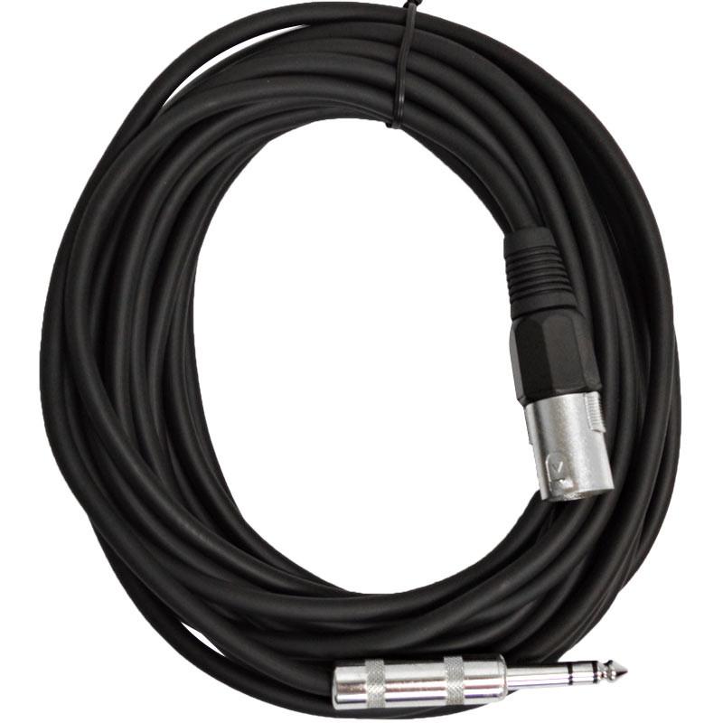 Seismic Audio Balanced XLR-to-TRS Patch Cable