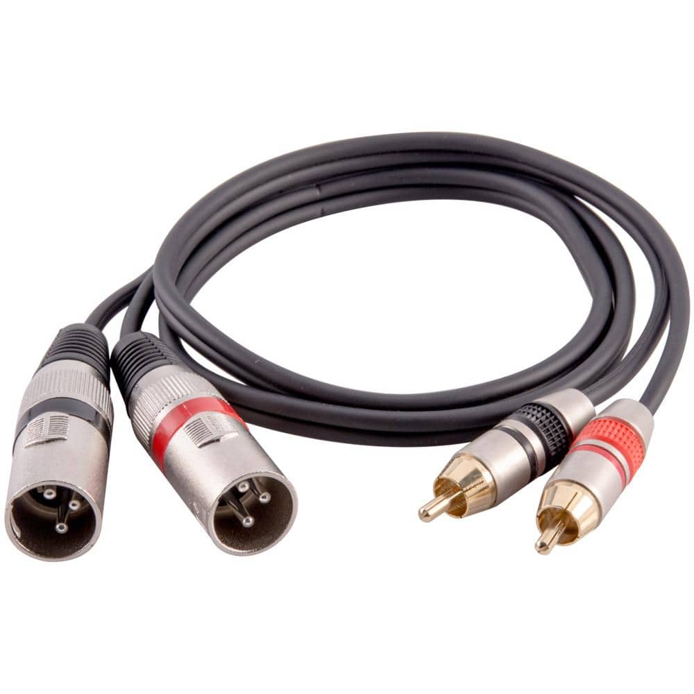 Seismic Audio Dual XLR-to-RCA Audio Cable