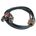 Seismic Audio Dual XLR-to-RCA Stereo Patch Cable