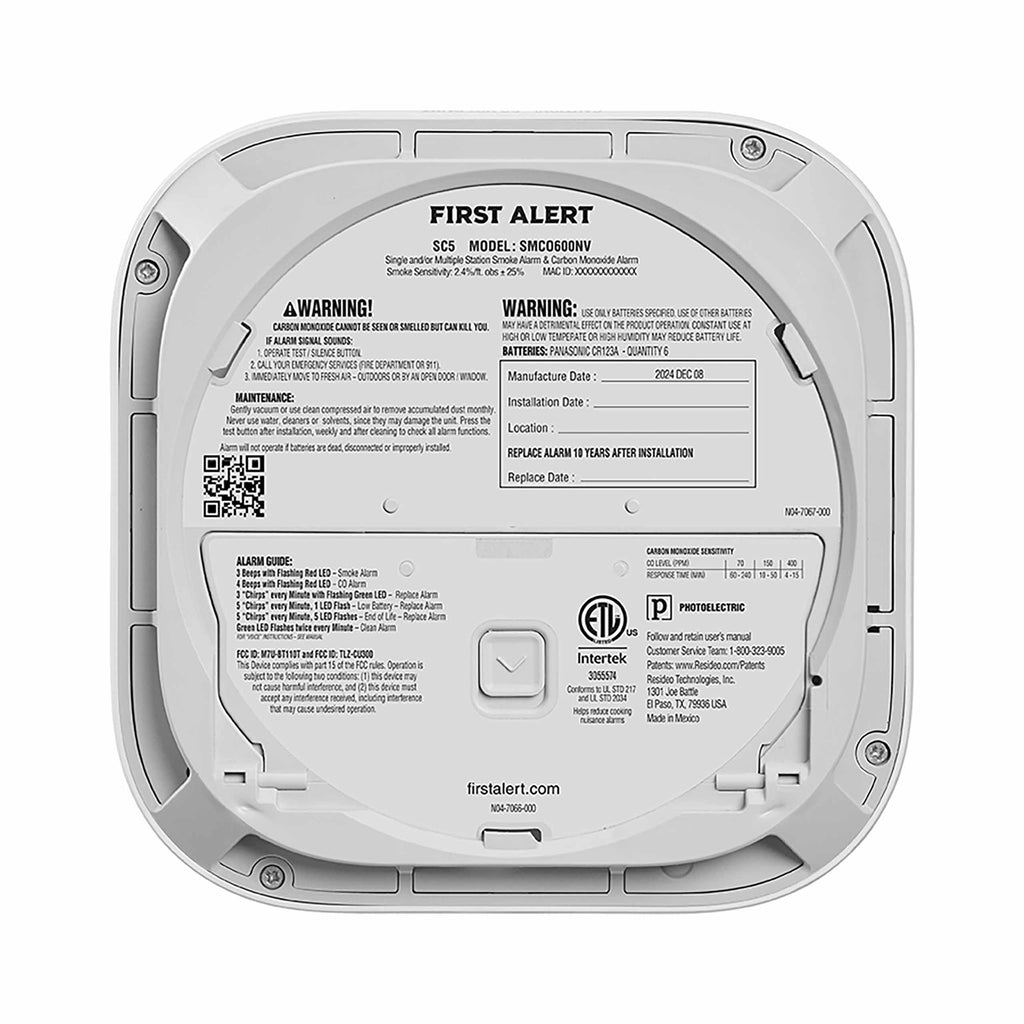 First Alert Battery Smart Smoke and Carbon Monoxide Alarm