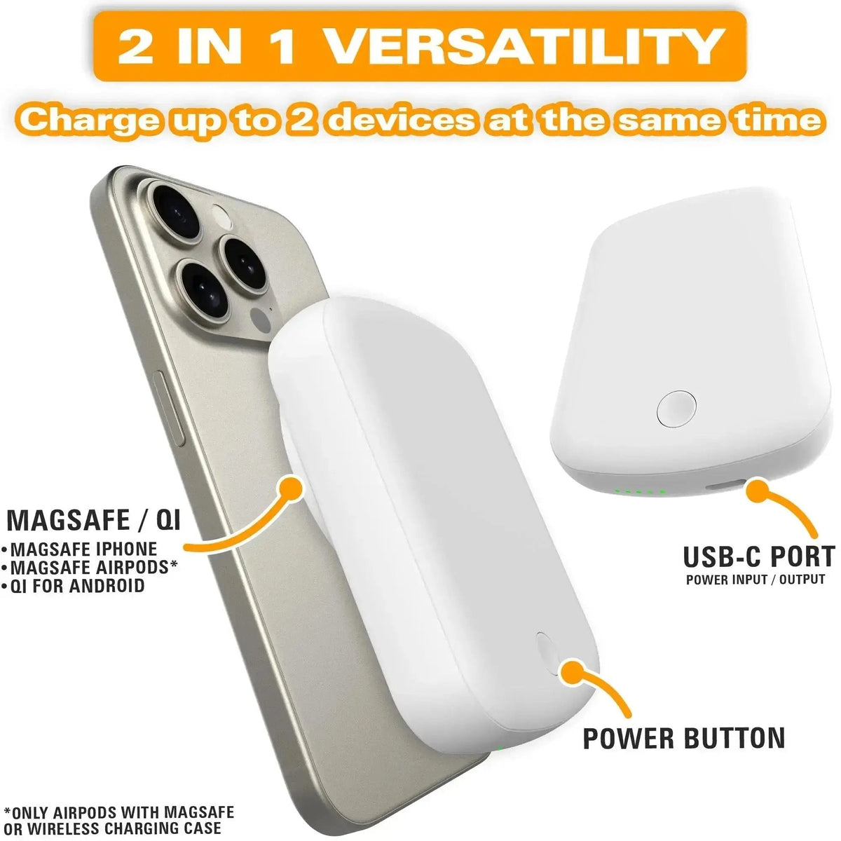 Scooch 10000mAh Magnetic Wireless Power Bank
