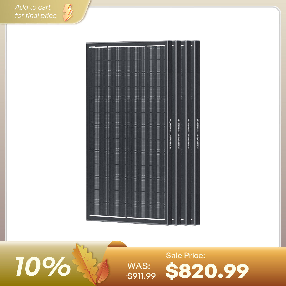 Renogy Anti-Shading Monocrystalline Solar Panel
