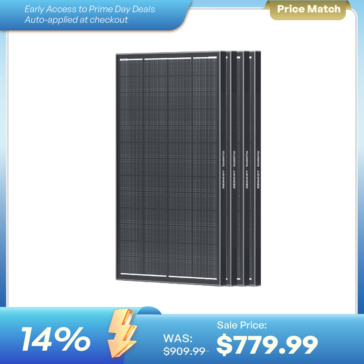 Renogy Anti-Shading Monocrystalline Solar Panel