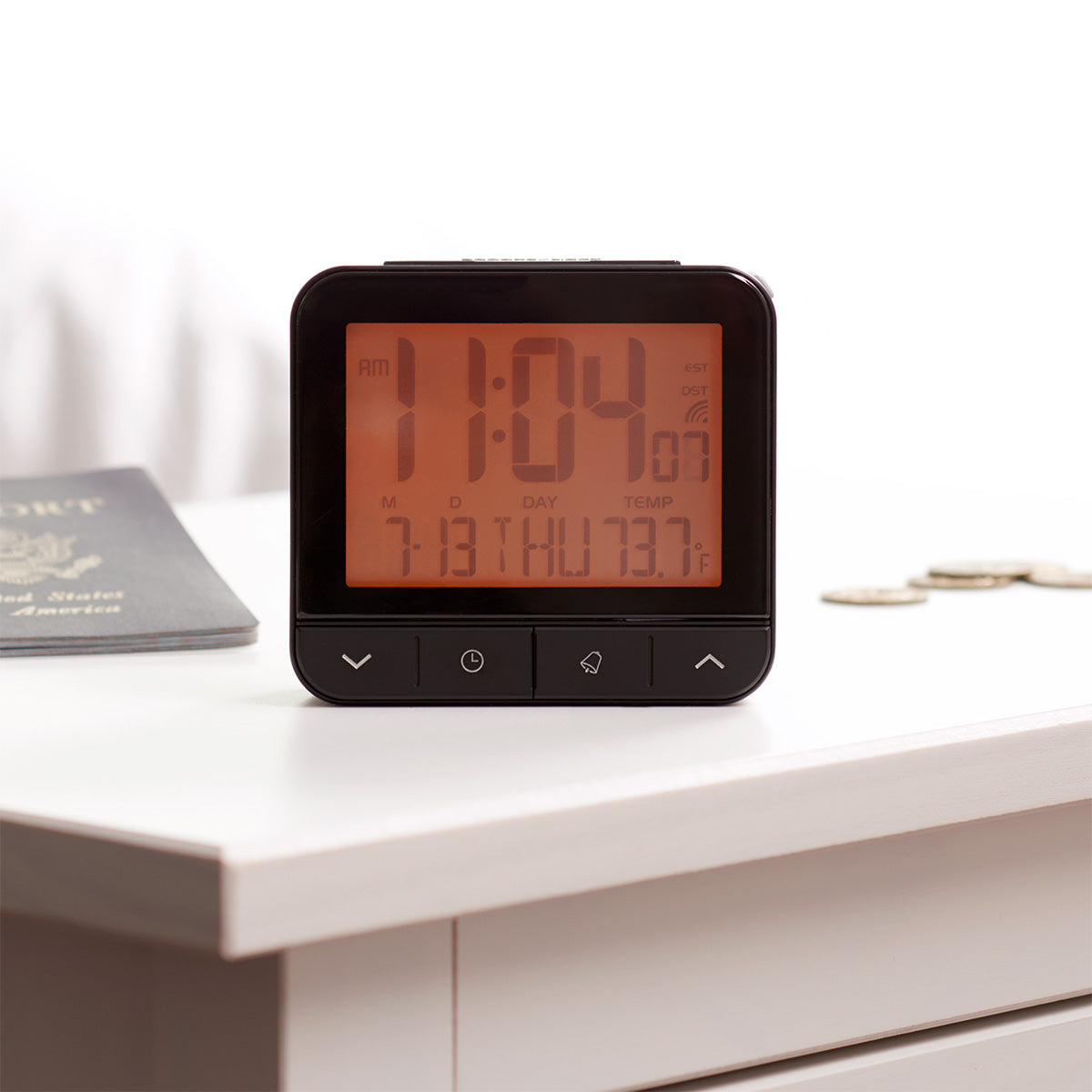 Sharper Image Atomic Travel Alarm Clock
