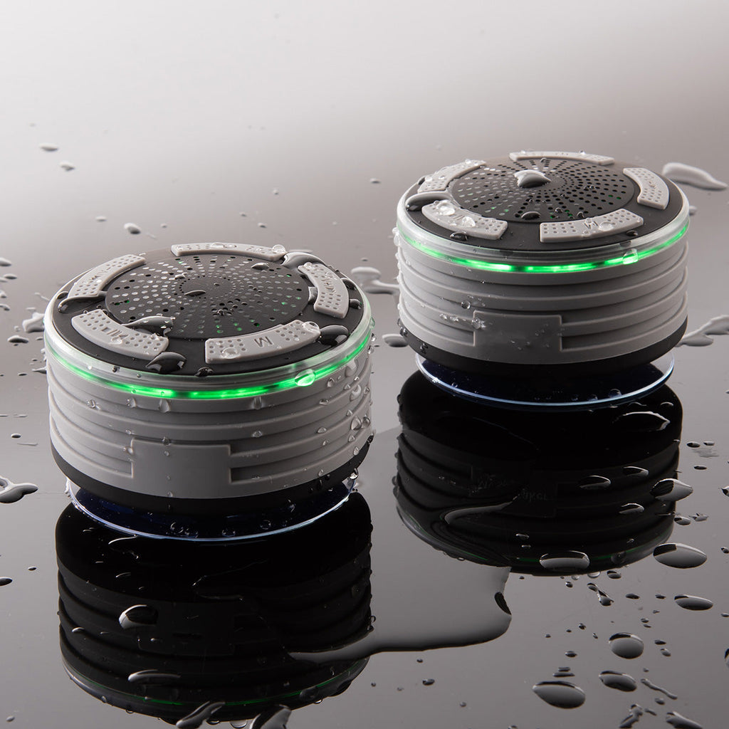 Sharper Image Waterproof Bluetooth Shower Speakers