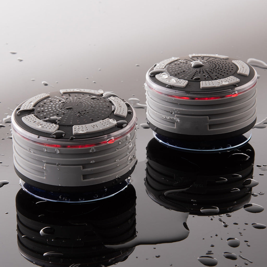 Sharper Image Waterproof Bluetooth Shower Speakers