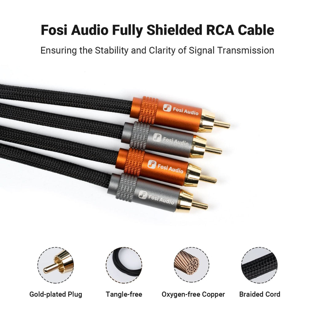 Fosi Audio Stereo RCA Audio Cable