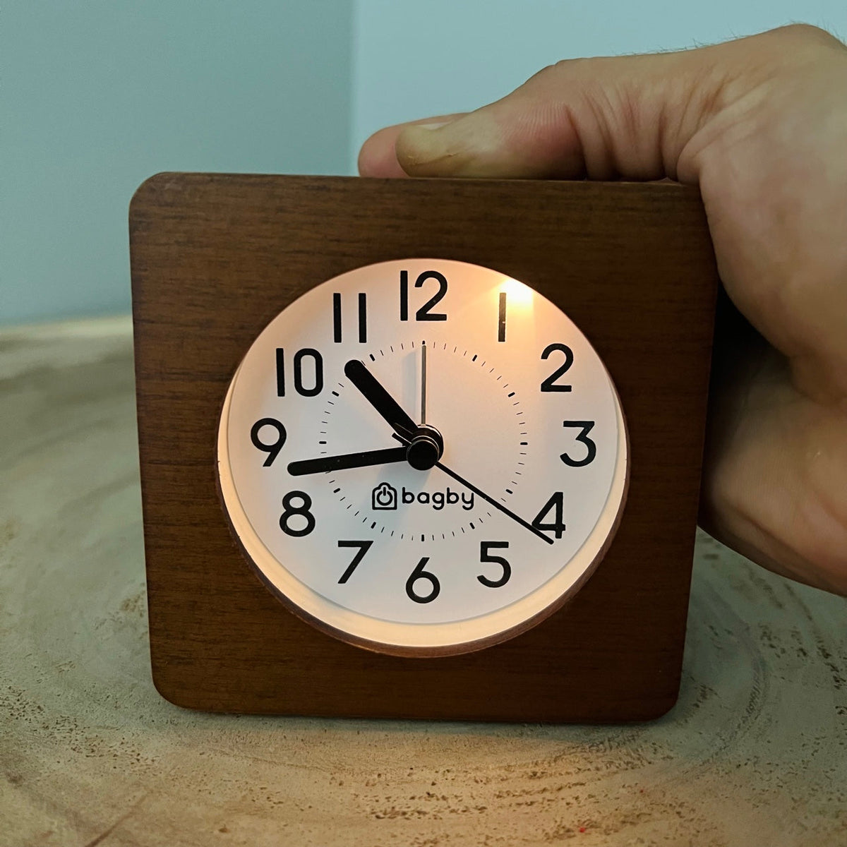 Bagby Silent Analog Alarm Clock