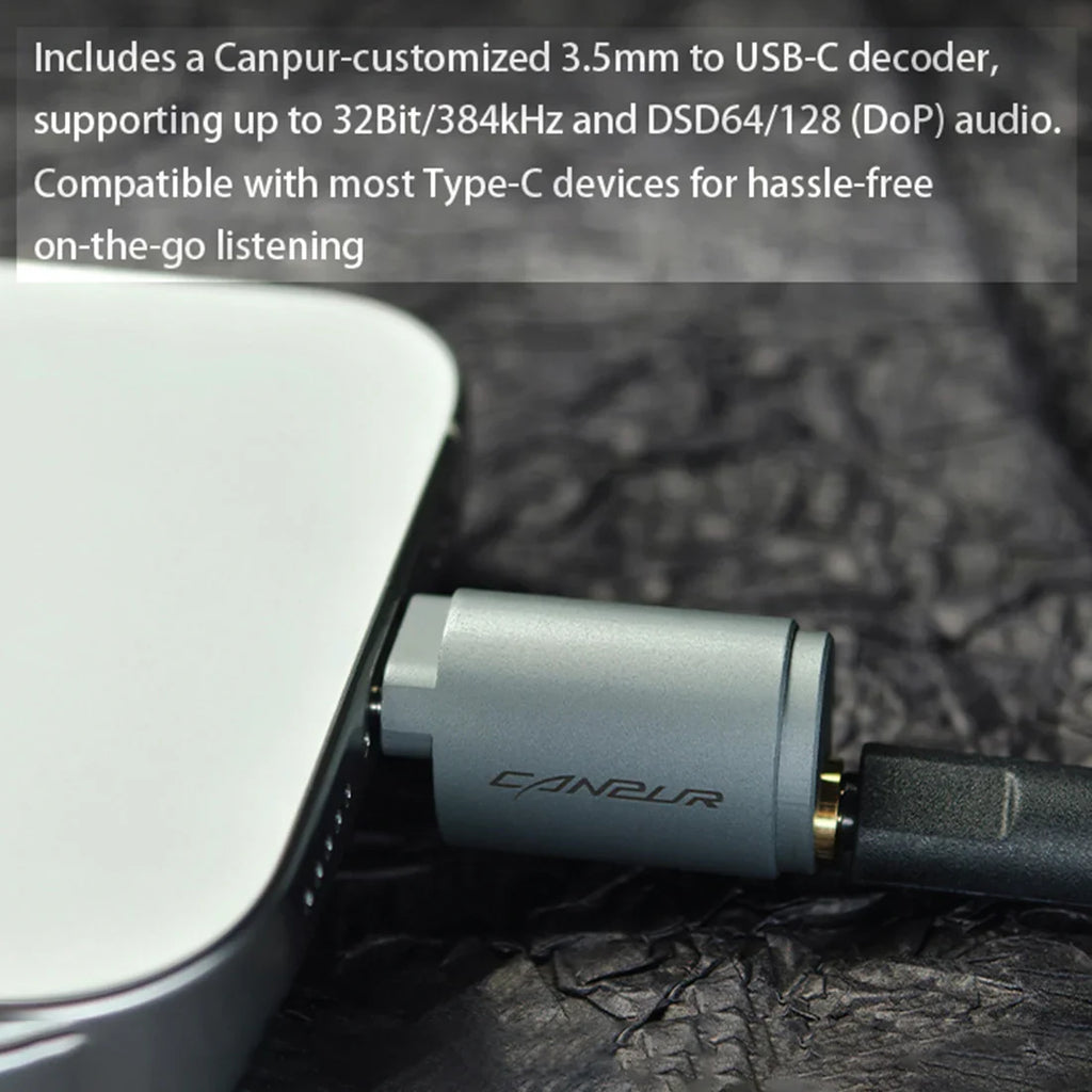 MusicTeck Wired In-Ear Monitor with USB-C DAC